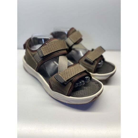 FLORSHEIM Mens Brown Adjustable Tread Lite Round Toe Wedge Sandals Shoes 9 M main image 10